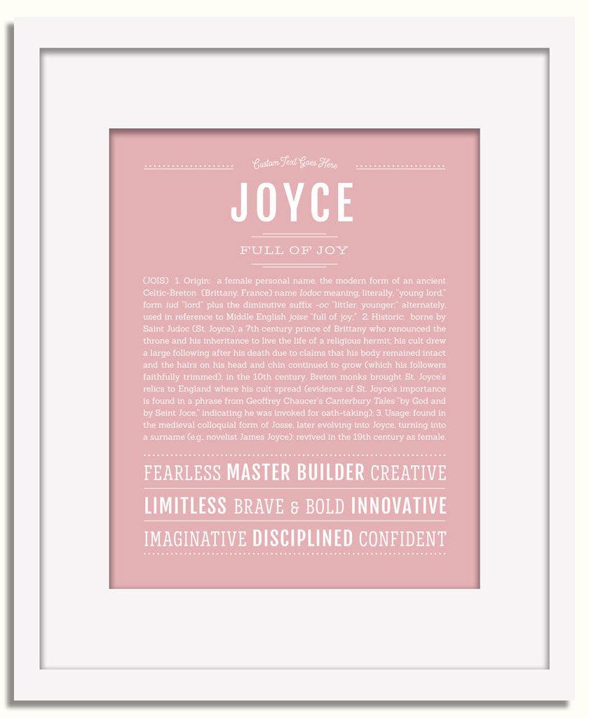 Frame Options | Dusty Rose | White Frame, Matted