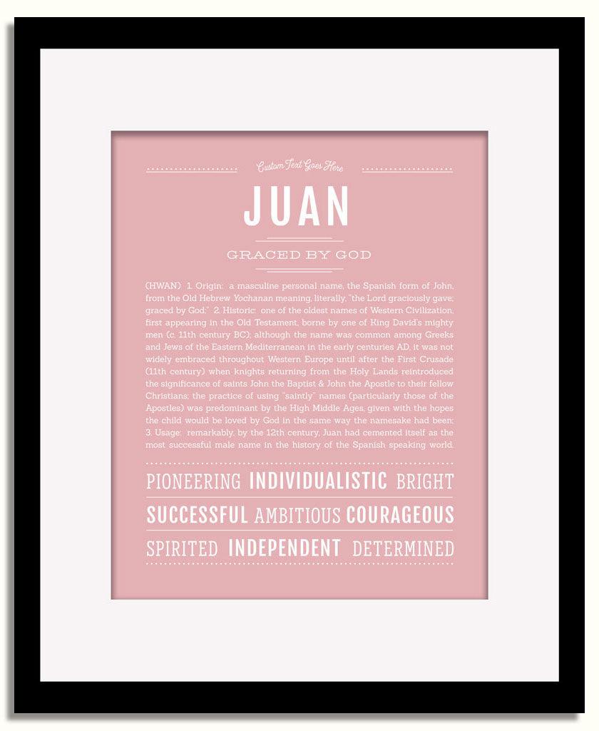 Frame Options | Dusty Rose | Black Frame, Matted