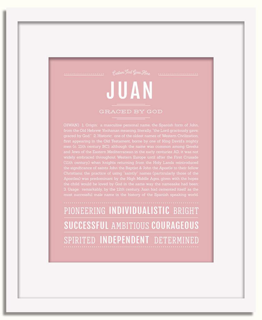 Frame Options | Dusty Rose | White Frame, Matted