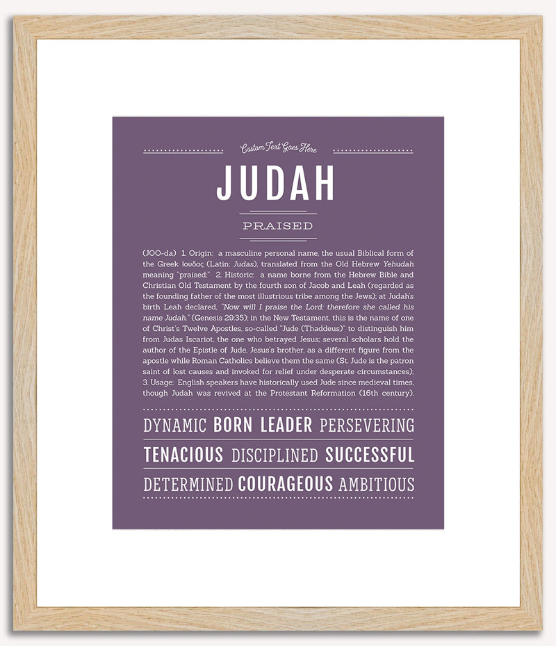 Judah | Name Art Print