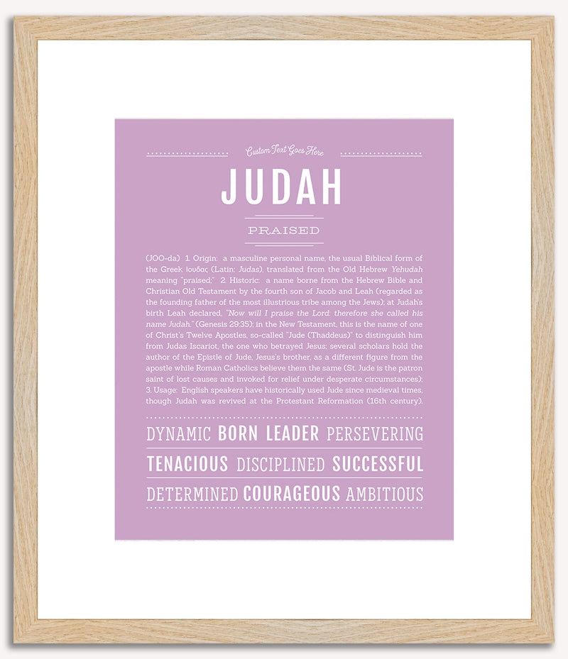 Judah | Name Art Print