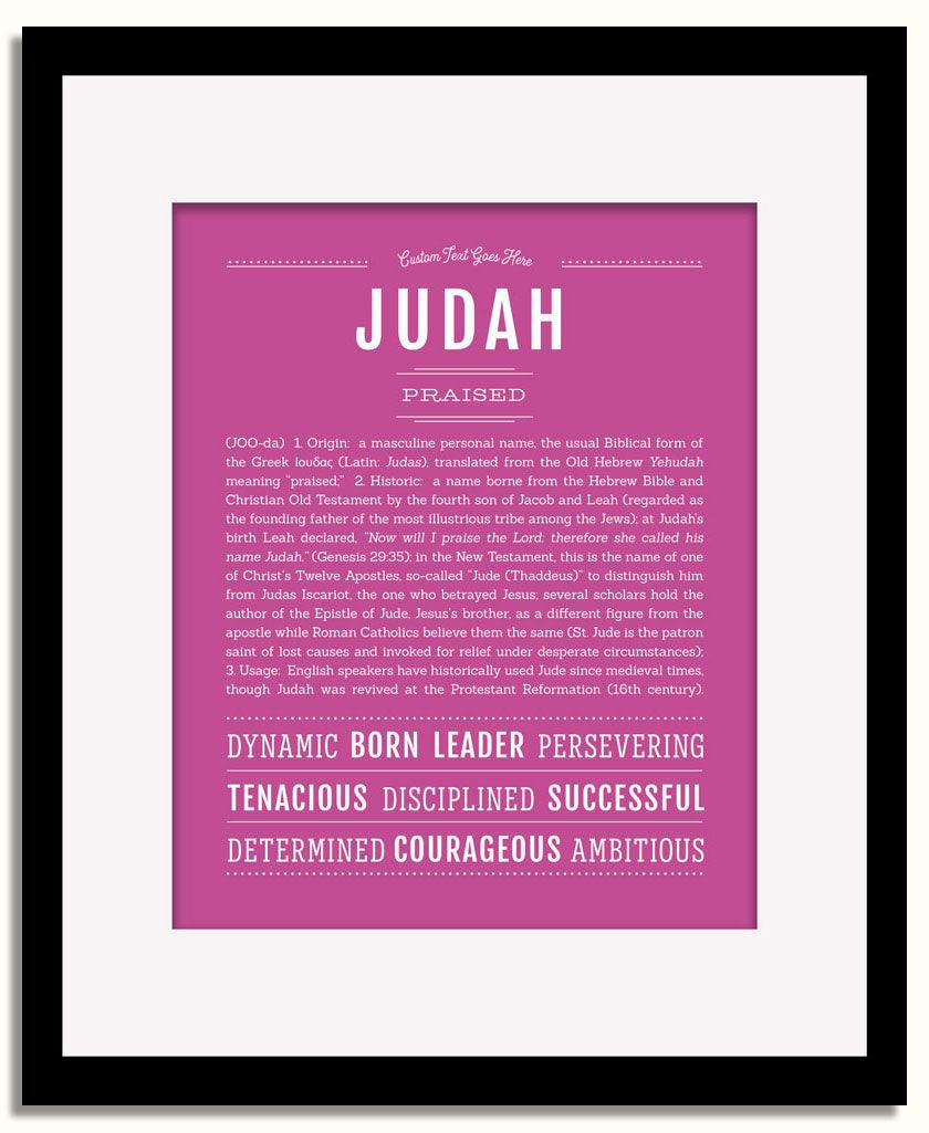 Frame Options | Dark Pink | Black Frame, Matted