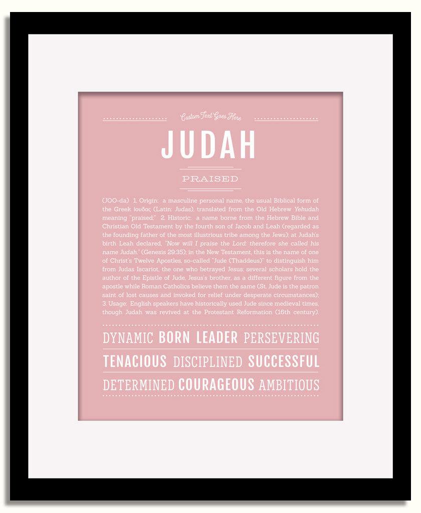 Frame Options | Dusty Rose | Black Frame, Matted