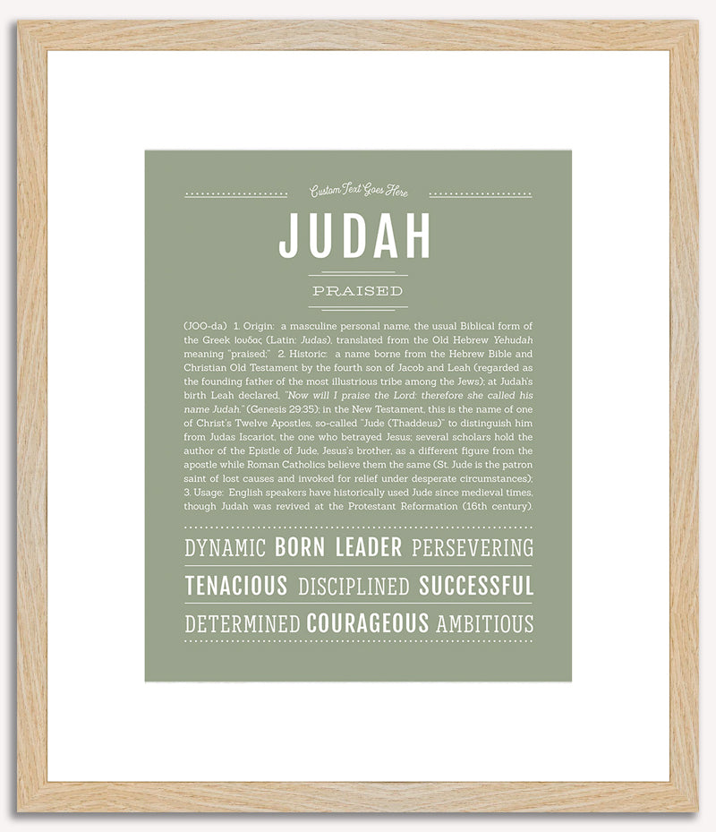 Judah | Name Art Print