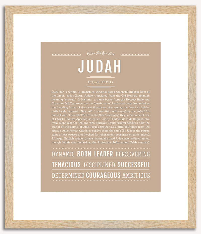 Judah | Name Art Print