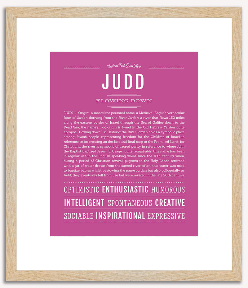 Judd | Name Art Print