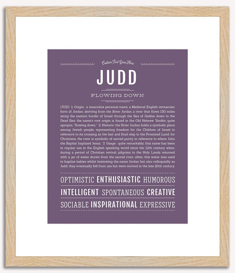 Judd | Name Art Print