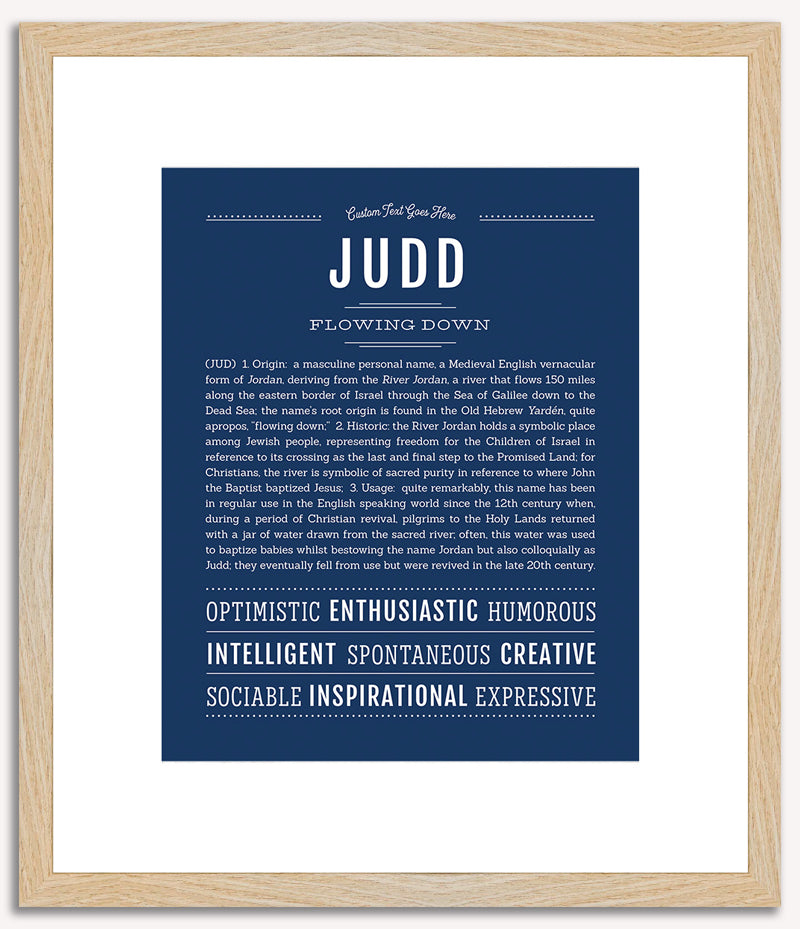 Judd | Name Art Print