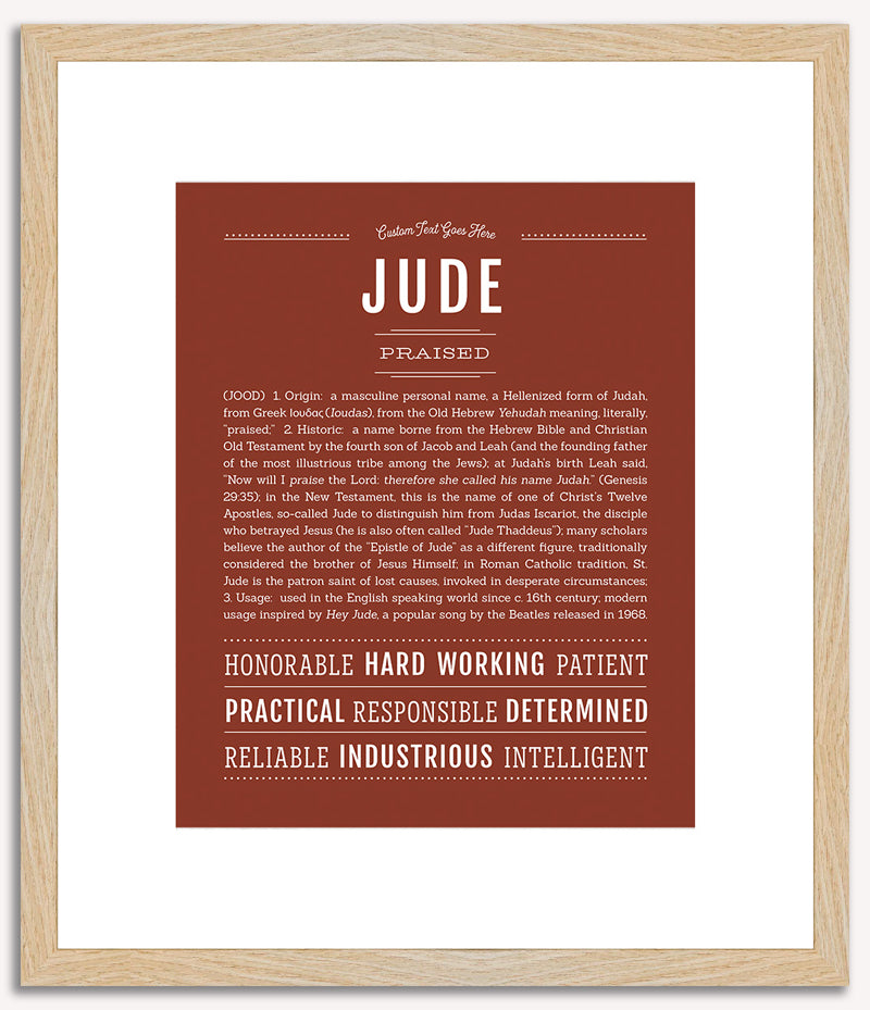 Jude | Name Art Print