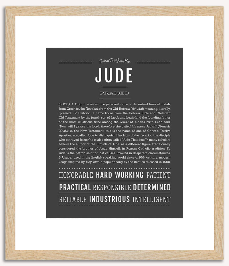 Jude | Name Art Print