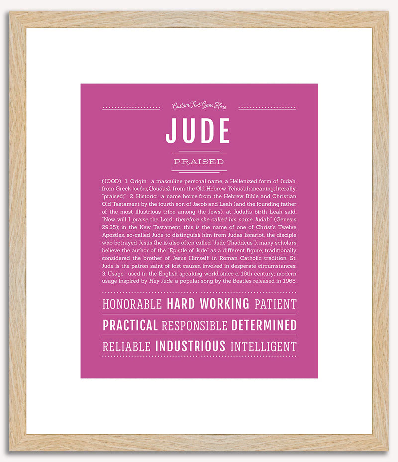 Jude | Name Art Print