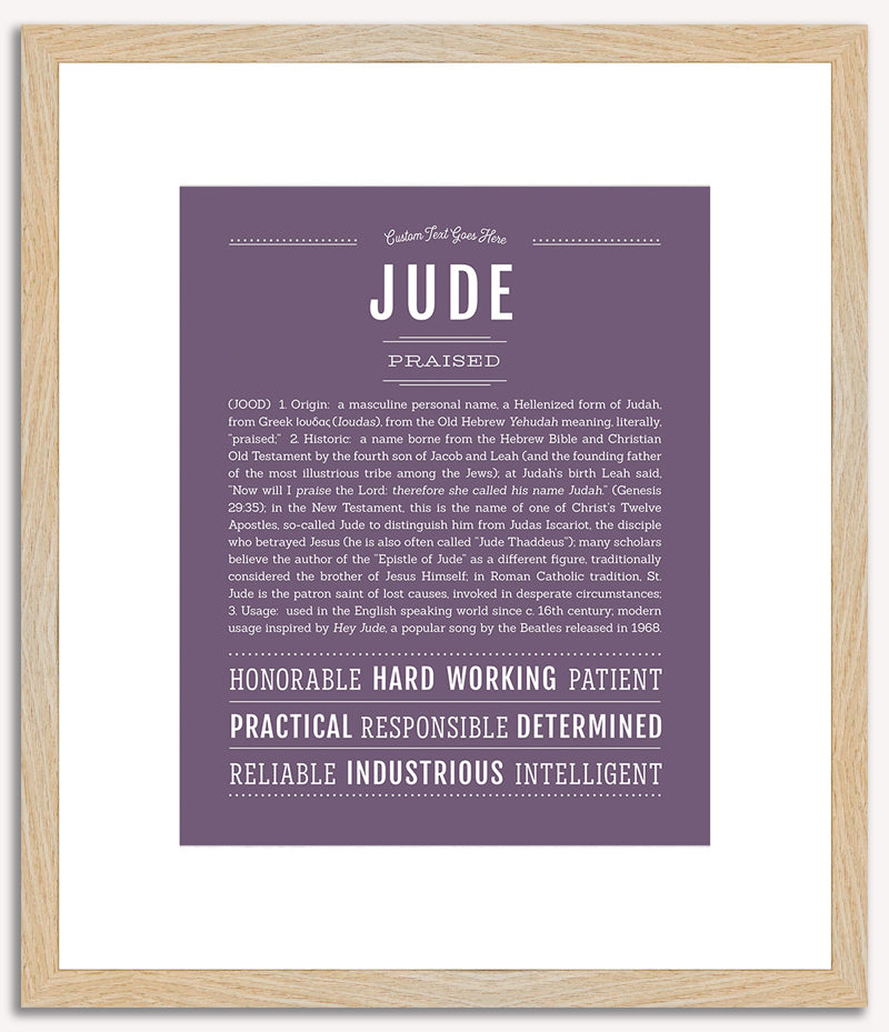 Jude | Name Art Print