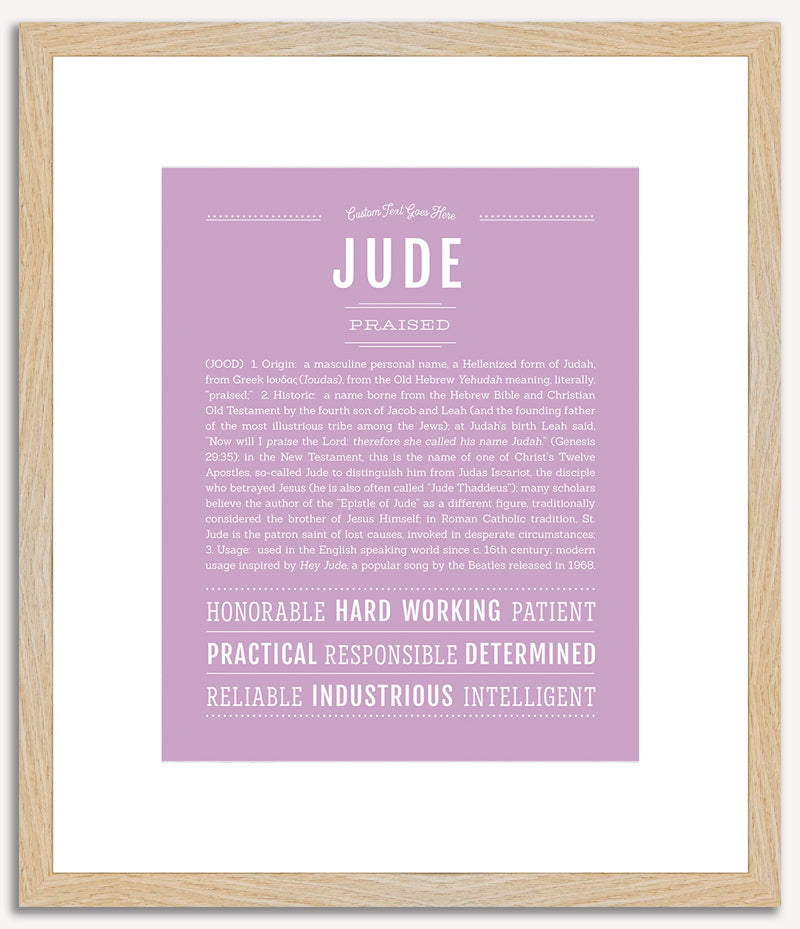 Jude | Name Art Print