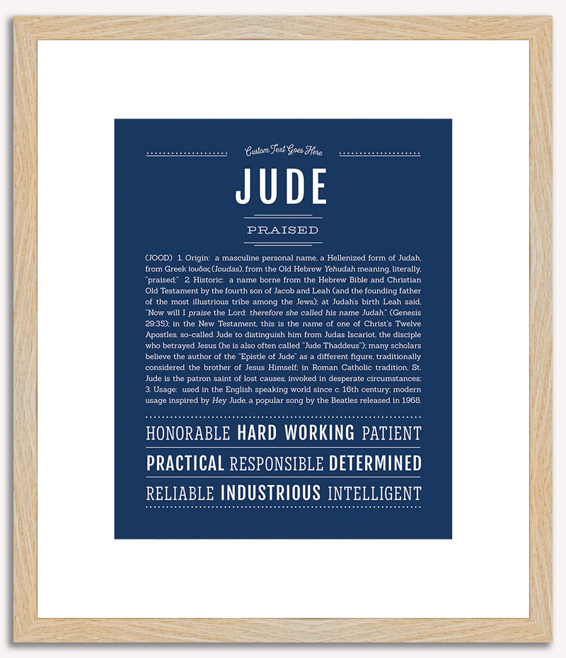 Jude | Name Art Print