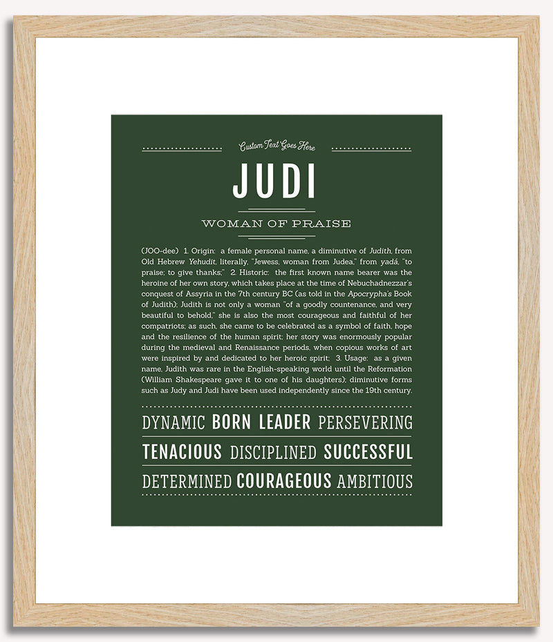 Judi | Name Art Print