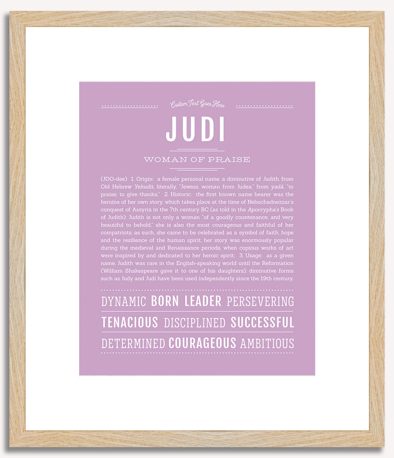 Judi | Name Art Print