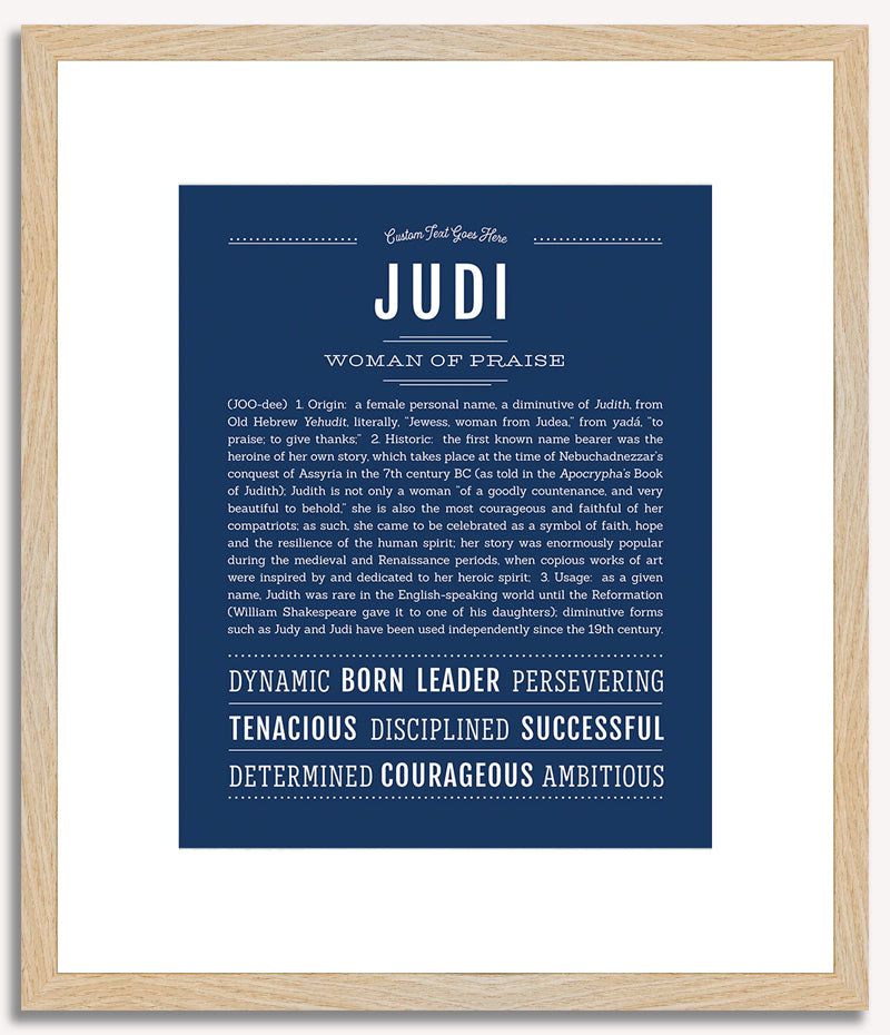 Judi | Name Art Print