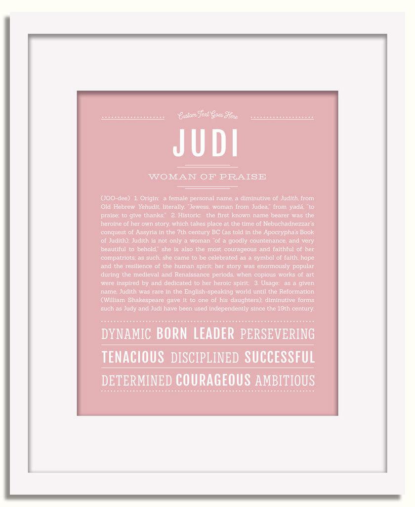 Frame Options | Dusty Rose | White Frame, Matted