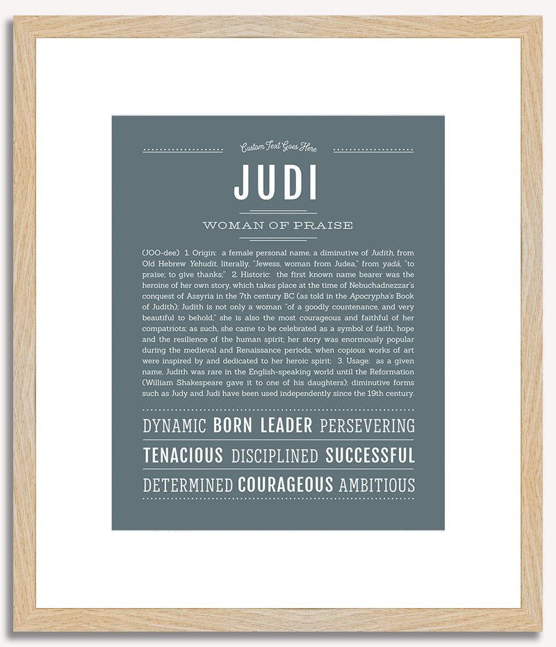 Judi | Name Art Print