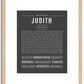 Judith | Name Art Print