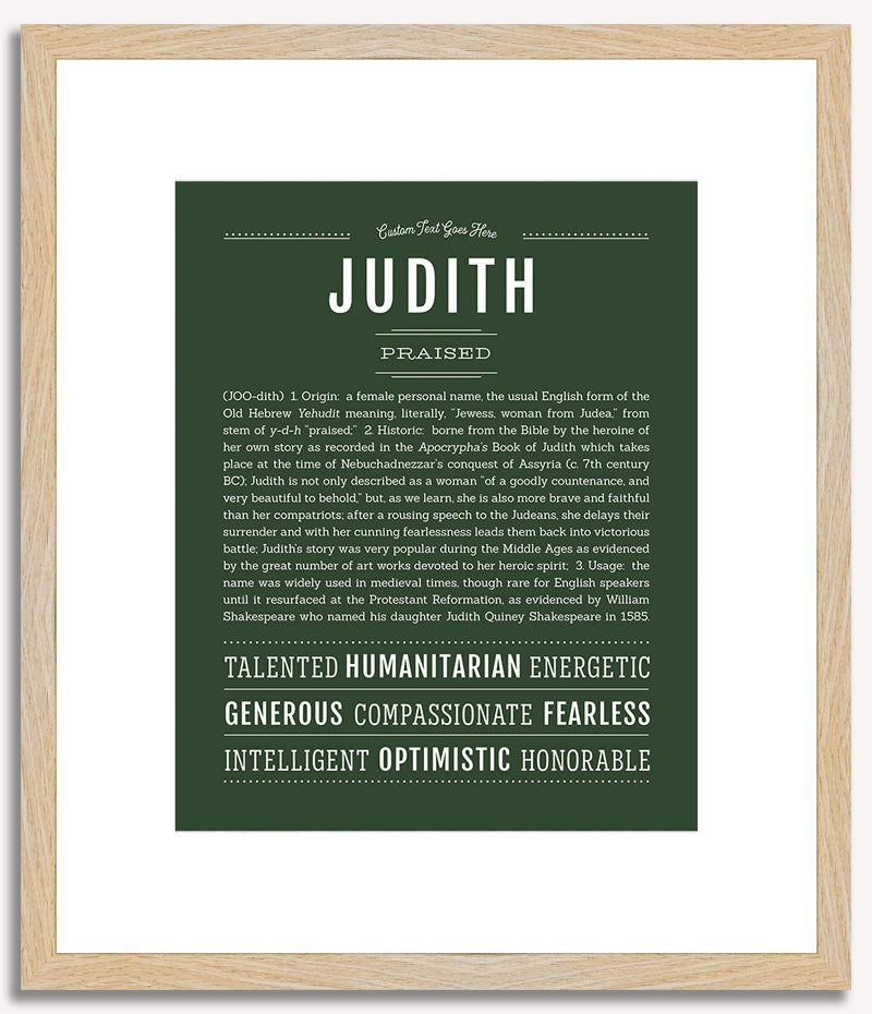 Judith | Name Art Print