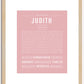 Judith | Name Art Print