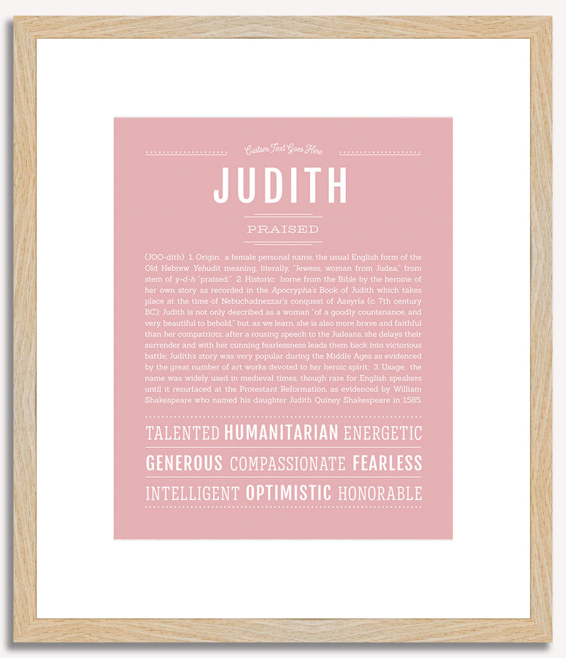 Judith | Name Art Print