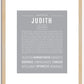 Judith | Name Art Print