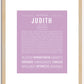 Judith | Name Art Print