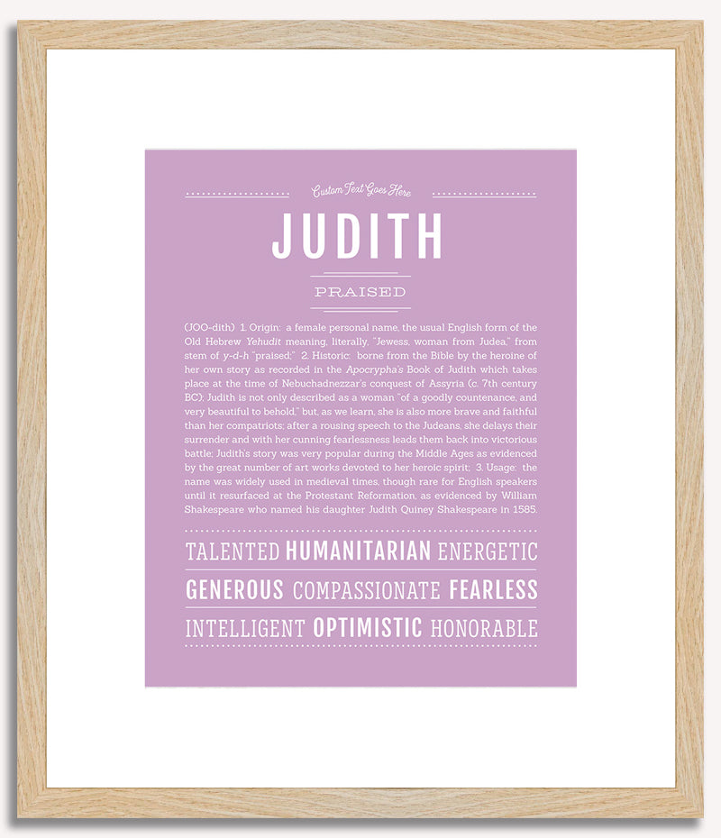 Judith | Name Art Print