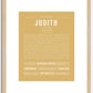 Judith | Name Art Print