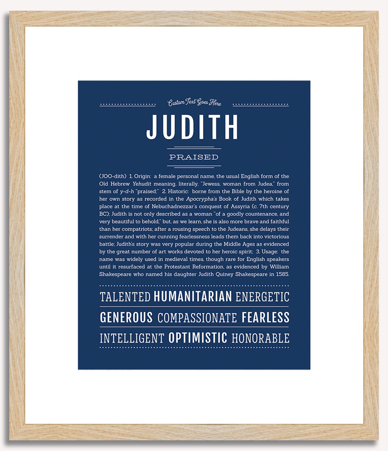 Judith | Name Art Print