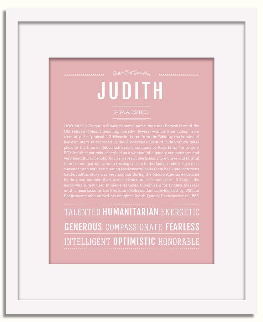 Frame Options | Dusty Rose | White Frame, Matted