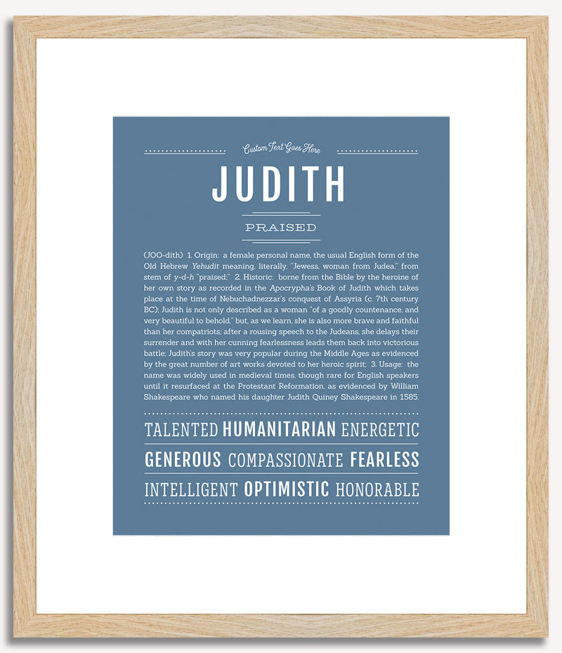 Judith | Name Art Print