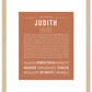 Judith | Name Art Print