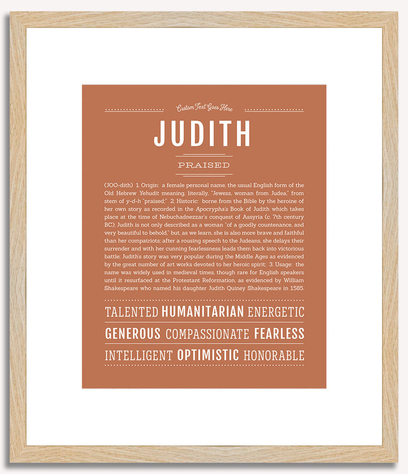 Judith | Name Art Print