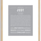 Judy | Name Art Print