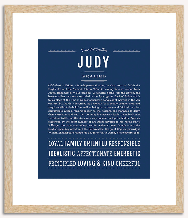 Judy | Name Art Print