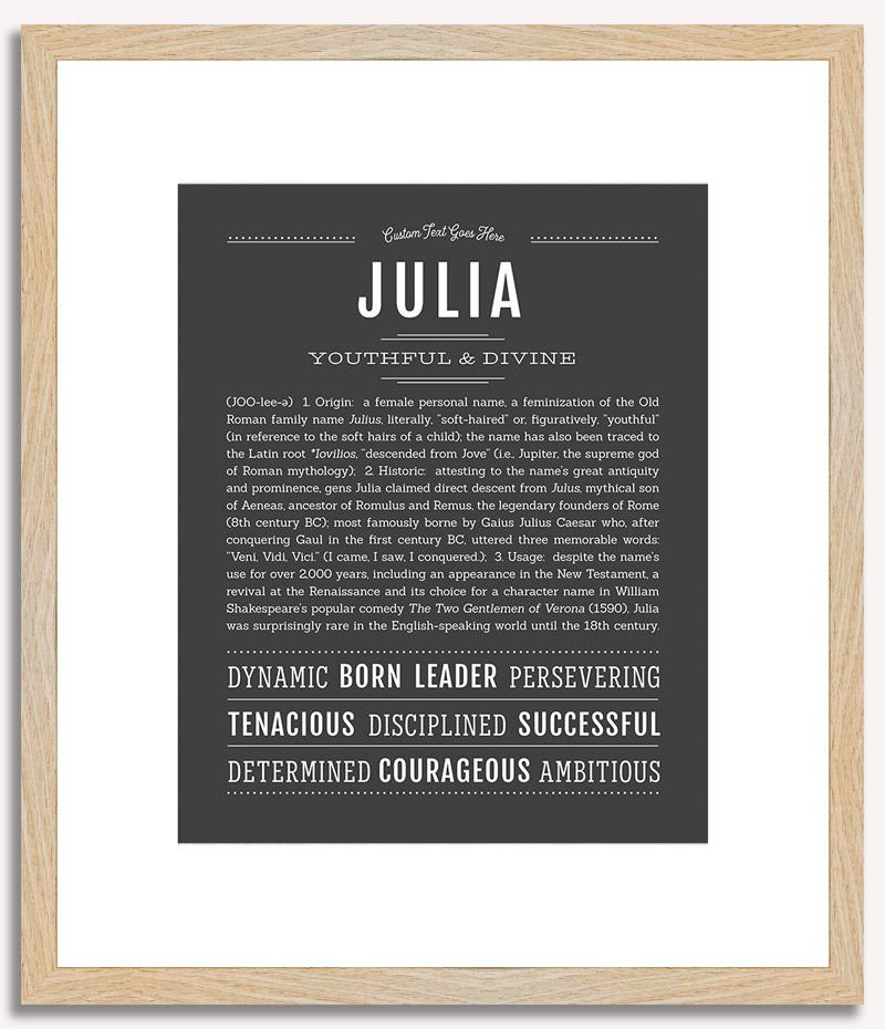 Julia | Name Art Print