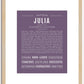 Julia | Name Art Print