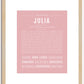 Julia | Name Art Print