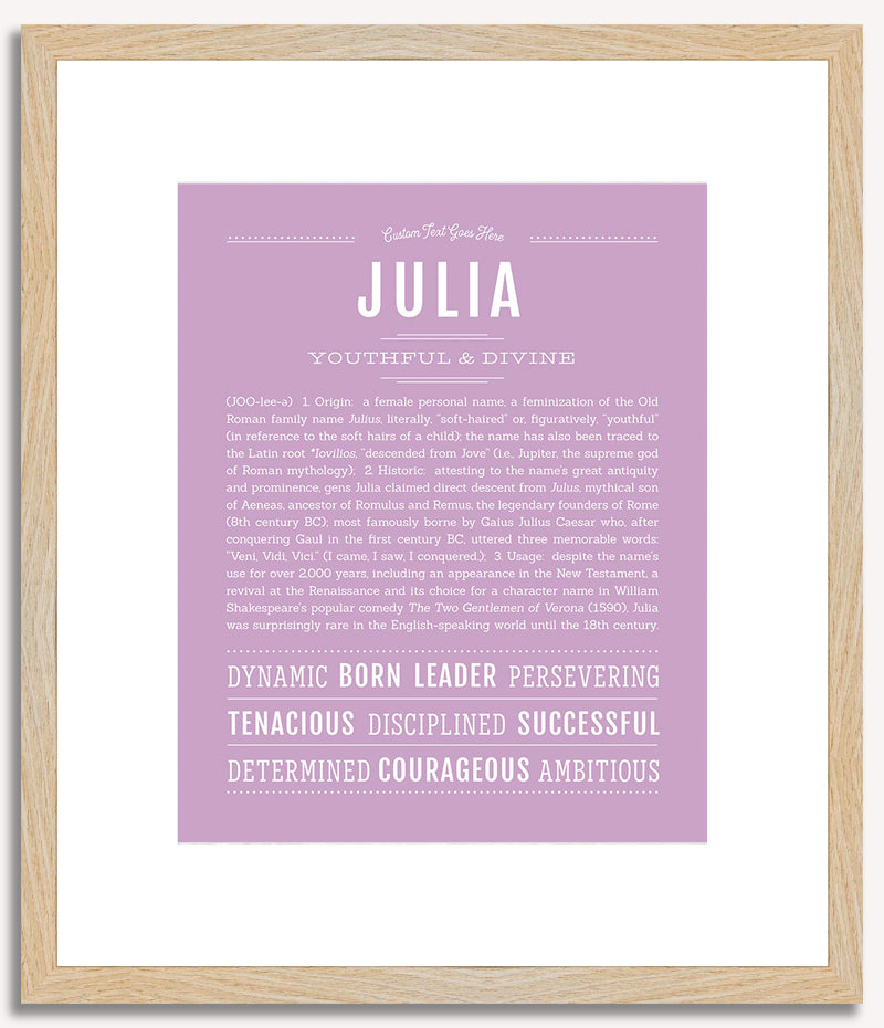 Julia | Name Art Print