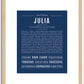 Julia | Name Art Print