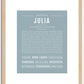 Julia | Name Art Print