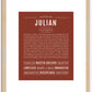 Julian | Name Art Print