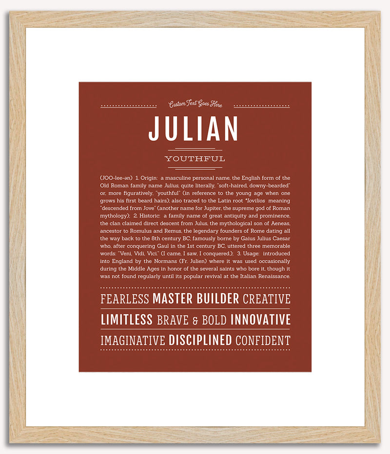 Julian | Name Art Print