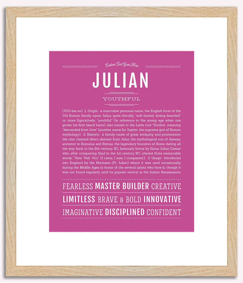 Julian | Name Art Print