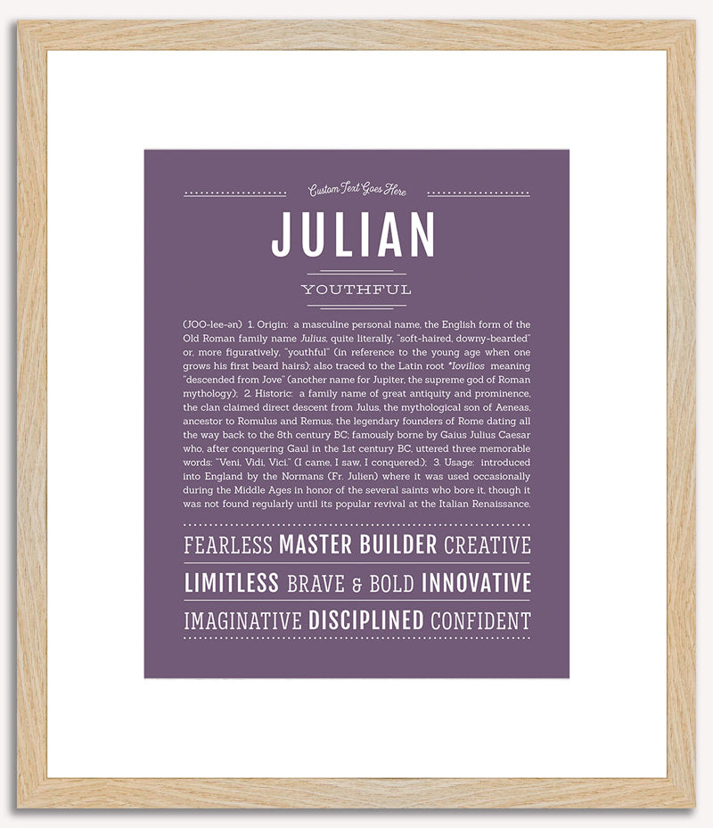 Julian | Name Art Print