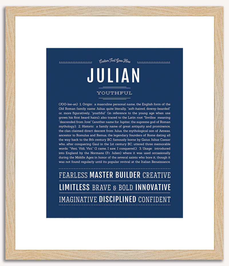 Julian | Name Art Print