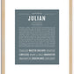 Julian | Name Art Print